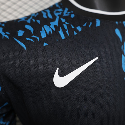 2024-25 .Barcelona   Blue and Black Special Player version jersey (The player version is more slim fit, it is recommended to buy one size larger)