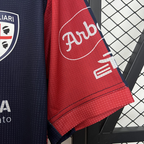 2024-25 Cagliari home soccer jersey