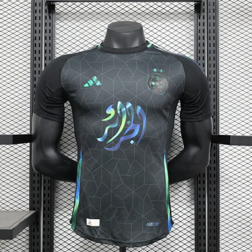 2024-25 Algeria black special player version jersey (The player version is more slim fit, it is recommended to buy one size larger)