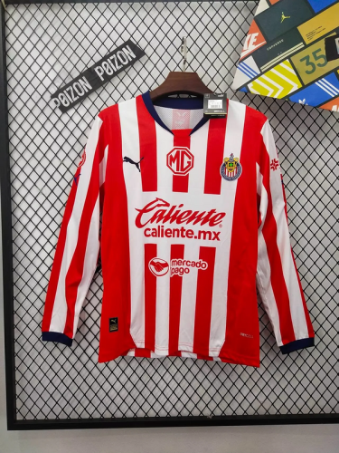 2024-25 Chivas home long sleeve jersey