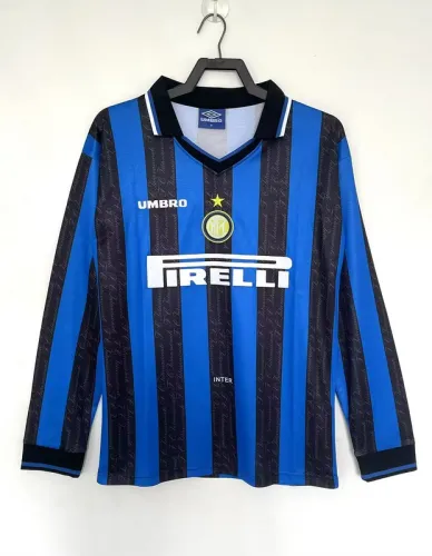 1997-98 Inter Milan  home long seeve retro jersey