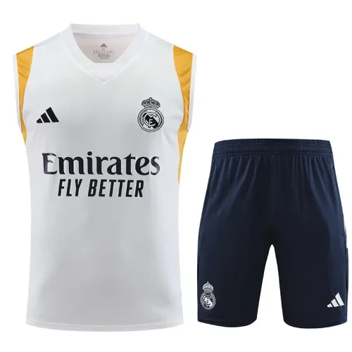 2023-24 Real Madrid white vest suit