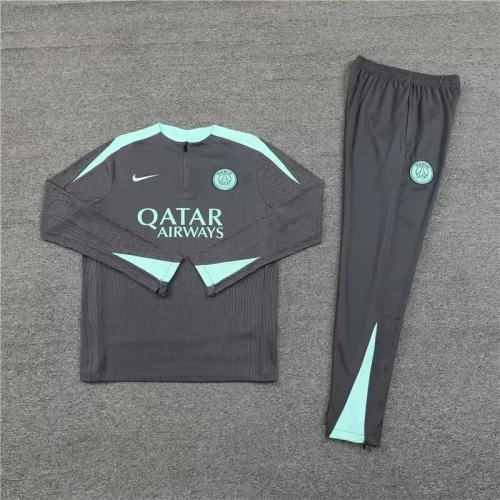 paris saint germain 2024 gray training suit