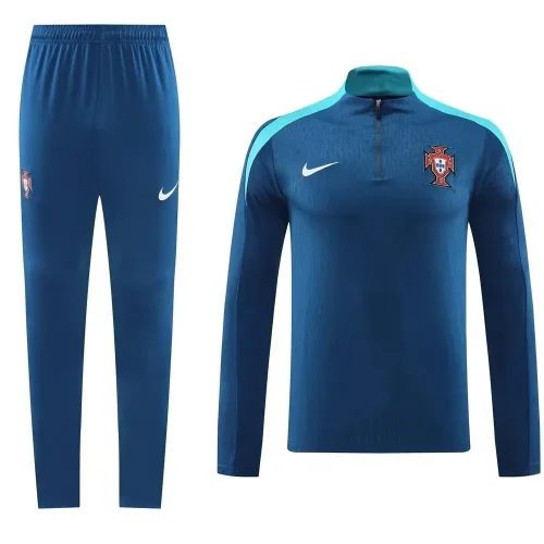 portugal 2024 navy blue training suit