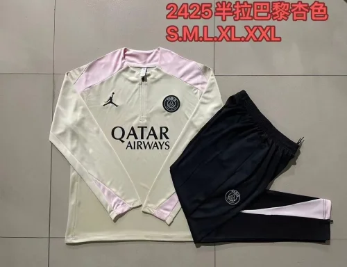B805# 2425 Half-pull Jordan Paris apricot training suit
