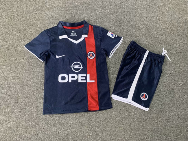 2001-02.Paris Saint Germain home retro kid kit