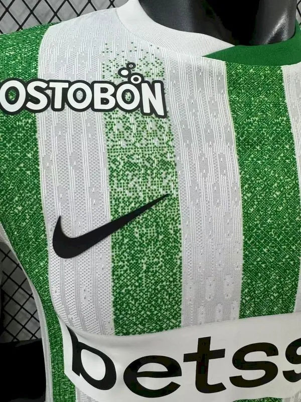 2025-26 Atlético Nacional home player version jersey  (The player version is more slim fit, it is recommended to buy one size larger)
