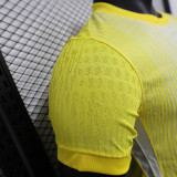 2025-26 France yellow player version jersey  (The player version is more slim fit, it is recommended to buy one size larger)