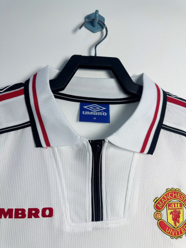 98-99 Manchester United white retro jersey