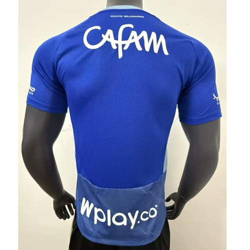 2025-26 Millonarios home player version jersey  (The player version is more slim fit, it is recommended to buy one size larger)