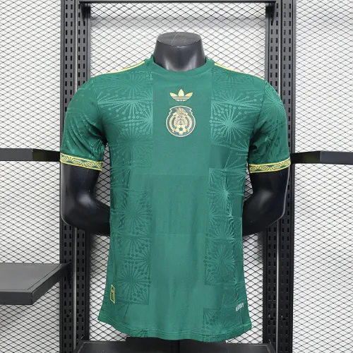 2025-26 Mexico green champion player version jersey   (The player version is more slim fit, it is recommended to buy one size larger)
