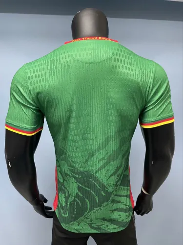 2025-26 Cameroon Green player version jersey  (The player version is more slim fit, it is recommended to buy one size larger)