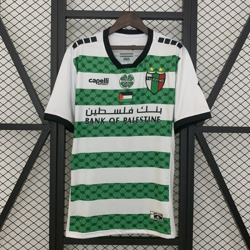 2025-26 Palestino green and white jersey