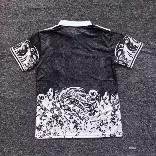 2025-26.Real Madrid  black and white dragon jersey25-26 R MAD black and white dragon jersey