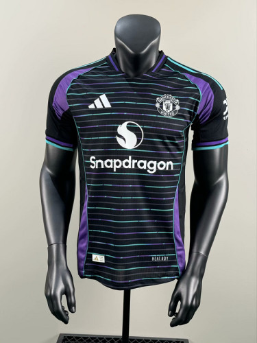 2025-26.Manchester United black Special player version jersey  (The player version is more slim fit, it is recommended to buy one size larger)