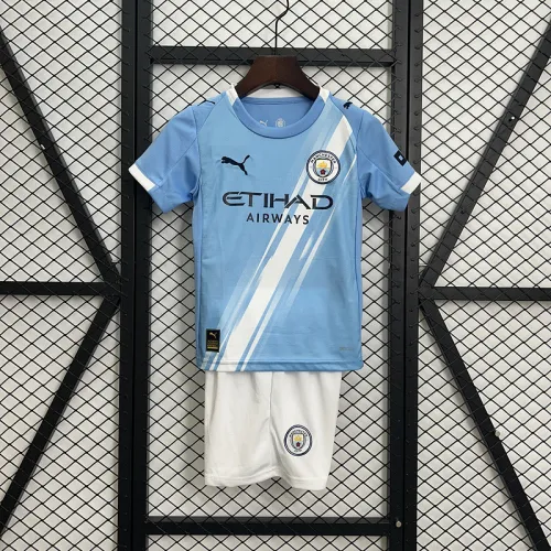2025-26 .Manchester City  home kid kit