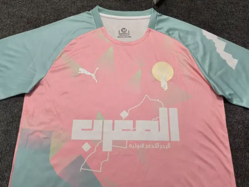 2025-26 Morocco special version pink soccer jersey size