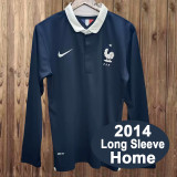 2014 France home long sleeve retro jersey