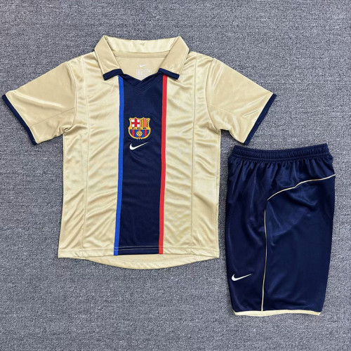 2001-02Barcelona   Away retro kid kit