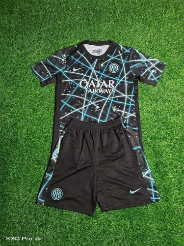 2025-26 Inter Milan black and blue training suit