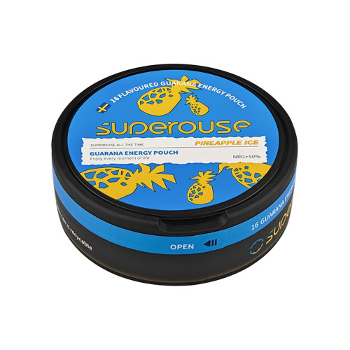 SUPEROUSE Guarana Energy Pouches Pineapple Ice flavour NRG+50%