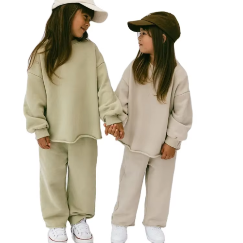 children's wear fashion Korean style simple pullover sweater suit