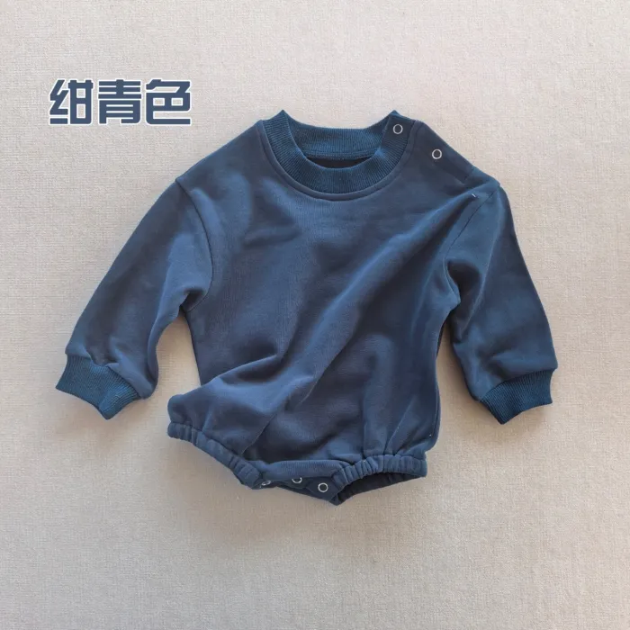 high quality solid color baby romper organic cotton jumpsuit soft