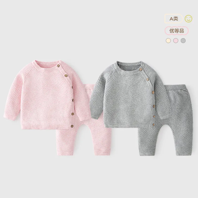 autumn/winter casual sweater baby suit children's set