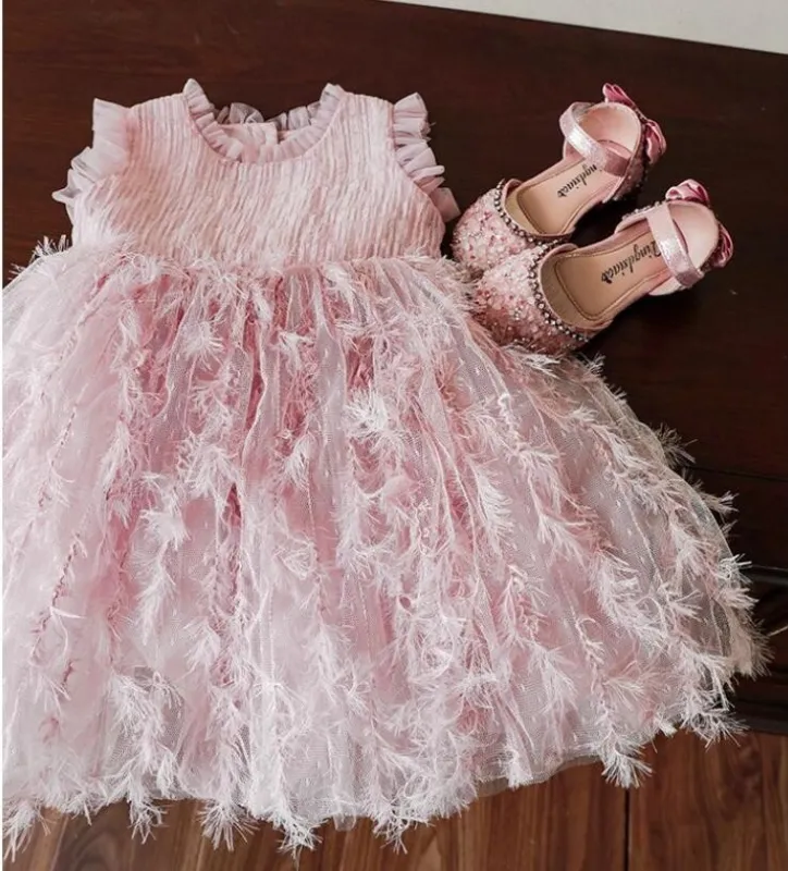  mesh dress children's clothing baby girl