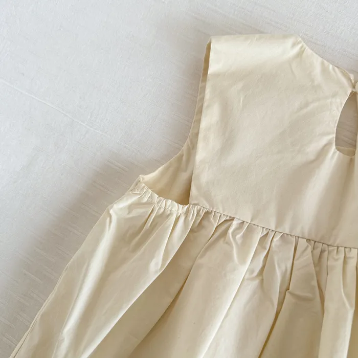 Summer child girl cute pastoral style hem lace dress