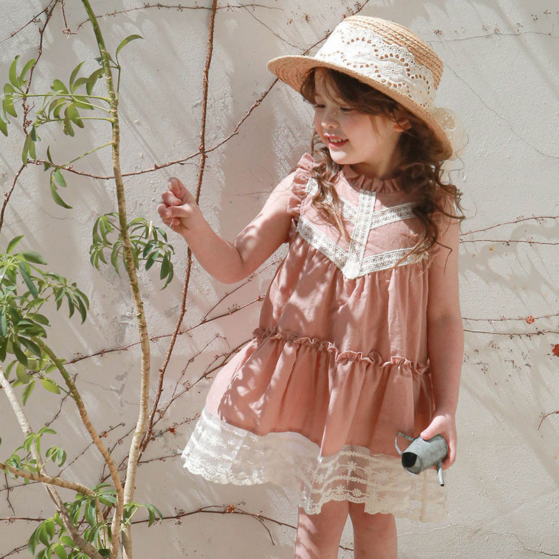 Summer children's clothing girls children Girls Lace dress