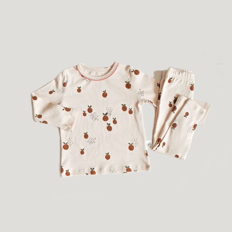 Girls' Baby cartoon printed home pajamas suit