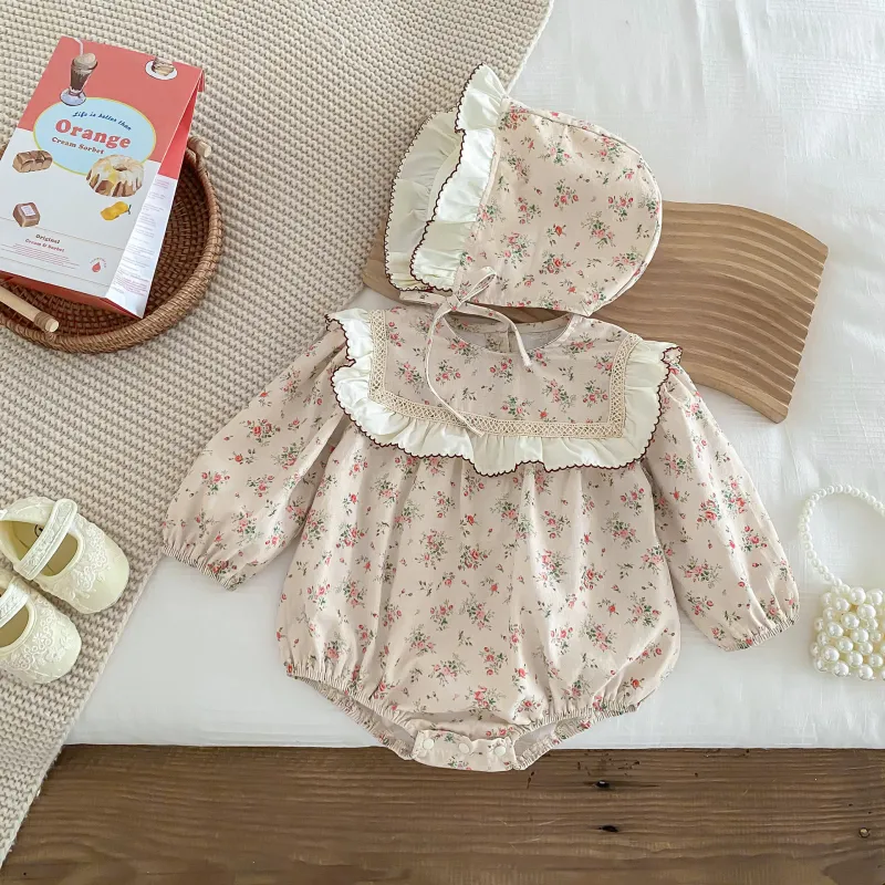 Girl jumpsuit Princess romper butt wrap clothes