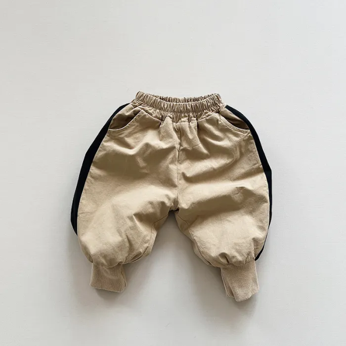 Fleece thick casual pants baby pants