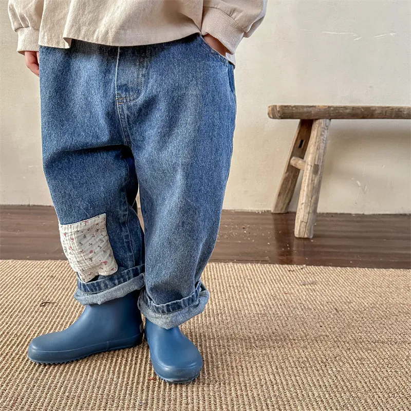 Children's denim trousers pants Harem pants kids casual pants