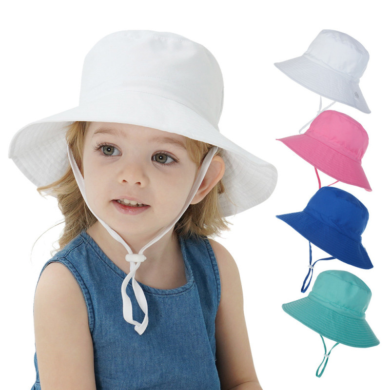 Children's hat  baby breathable bucket hat beach hat