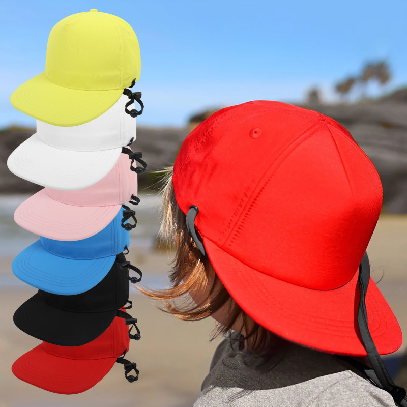 Sunscreen Baseball Hat Outdoor Cap with Windproof Rope