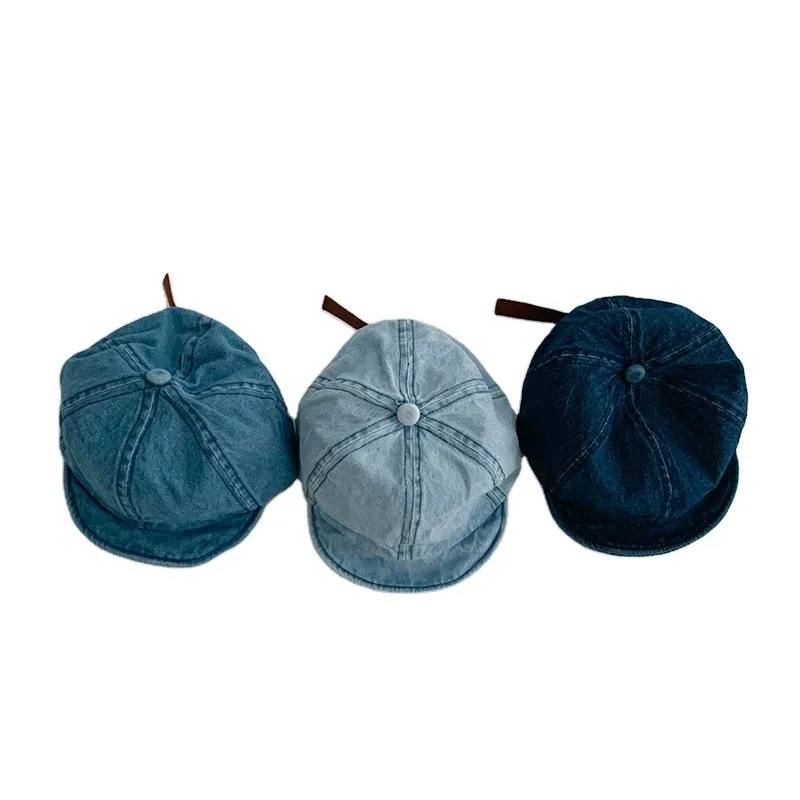 Baby hat denim soft brim baby hat children's baseball hat