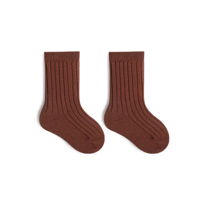 Children's socks new pure color baby socks cotton socks