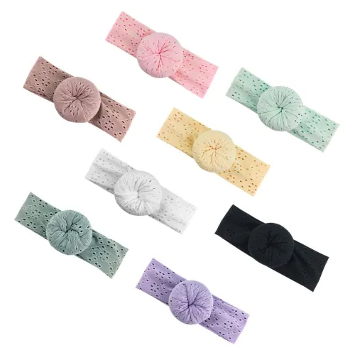 Hollow breathable hairband children's lace donut headband sweet hair accessories