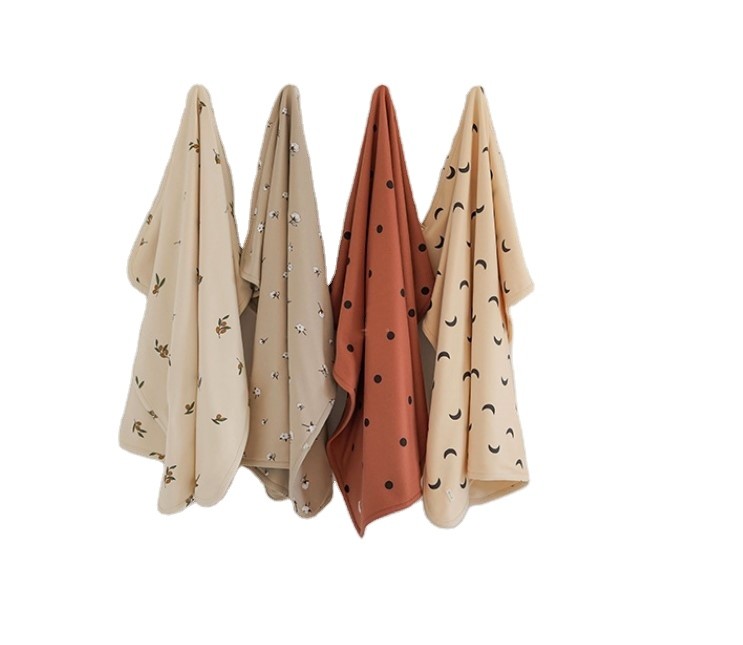 Blanket Two-layer Cotton Holding Blanket Summer Thin Cover Child Stroller Blanket