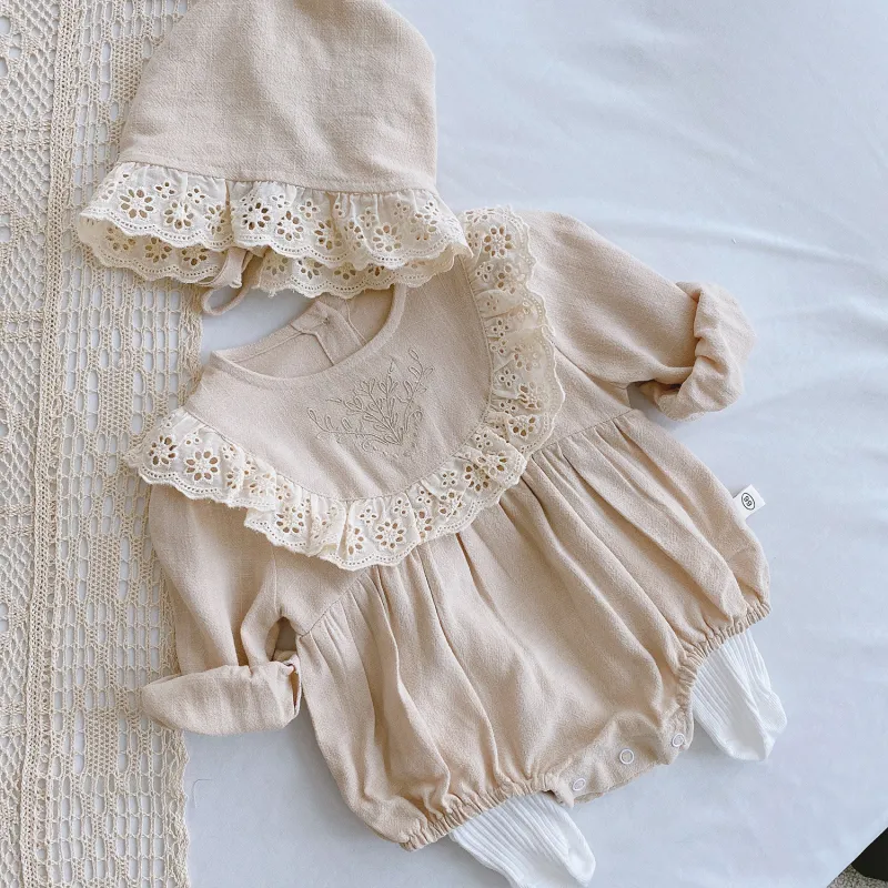 Baby romper lace sweet baby clothes
