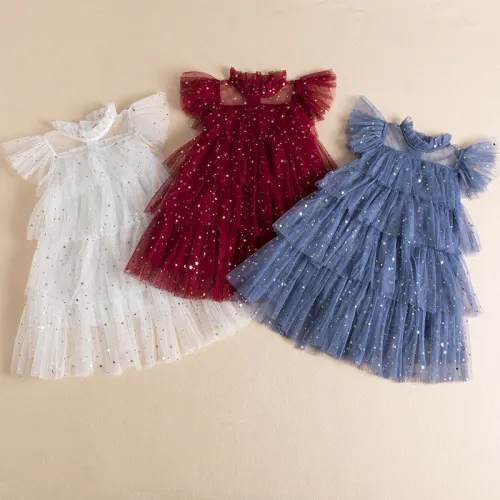 Girl princess skirt girl fairy sequins mesh tutu dress