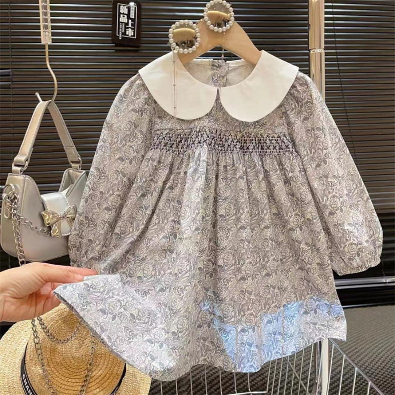 Girl princess fashion long-sleeved dress