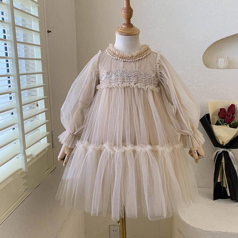 Girls' Mesh Dress Fashion Children's Princess Dress
