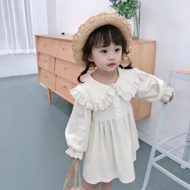 Girl's flower lace dress children's princess dress