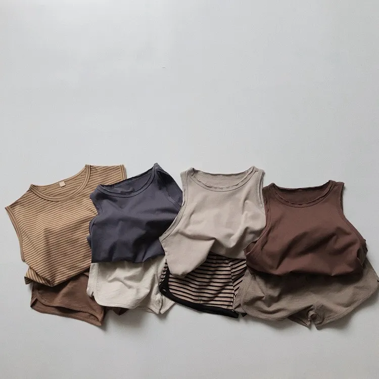 Thin slub cotton children's boys hot pants short