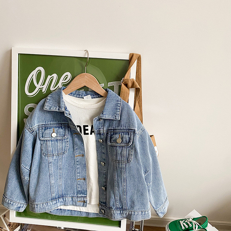 Denim Jacket  Autumn Kids Fashion Coat Top