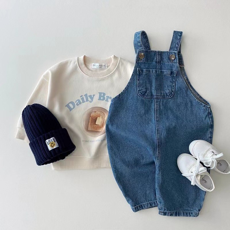 Infant Cotton Baby Long Pants Toddler Overalls Trousers