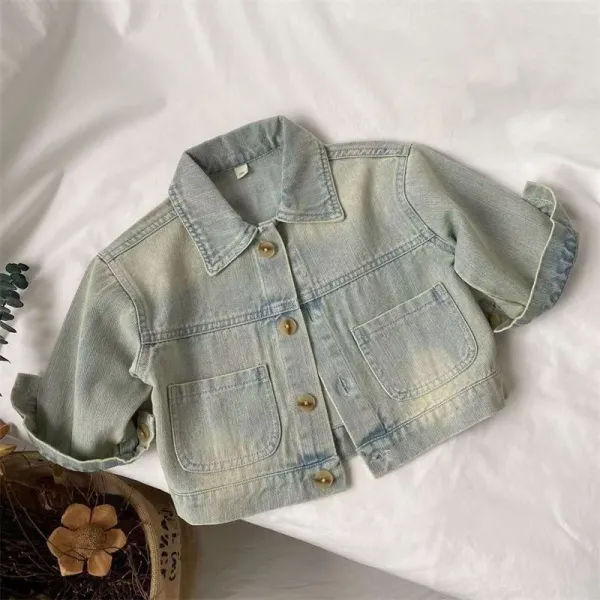 Boy's thin denim summer retro children's cowboy coat